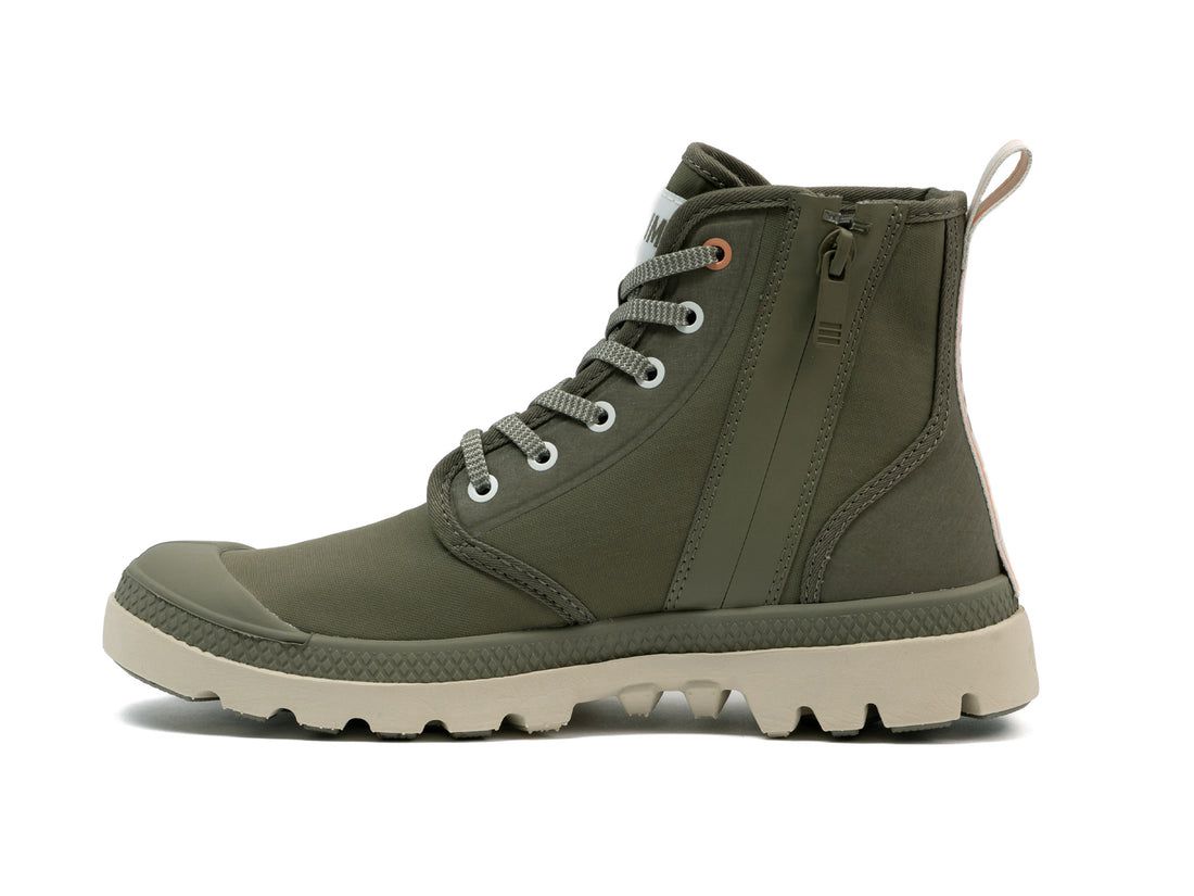 Dark Green Men Palladium Pampa Lite+ Hi Paris Boots | US-LH0914638