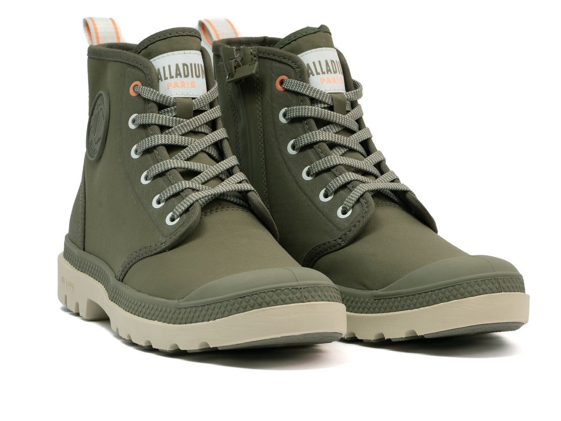 Dark Green Men Palladium Pampa Lite+ Hi Paris Boots | US-LH0914638