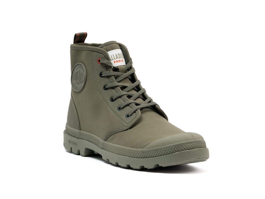 Dark Green Women Palladium Pampa Lite+ Hi Paris Boots | US-EJ8572046