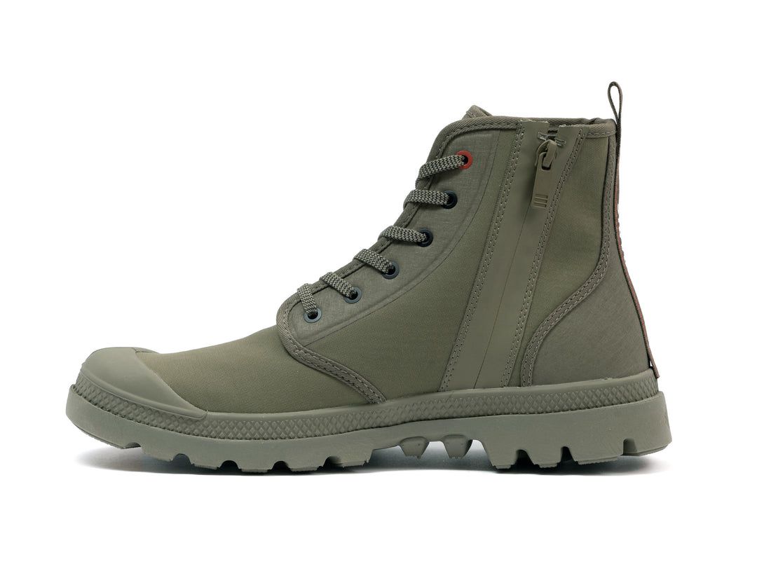 Dark Green Women Palladium Pampa Lite+ Hi Paris Boots | US-EJ8572046