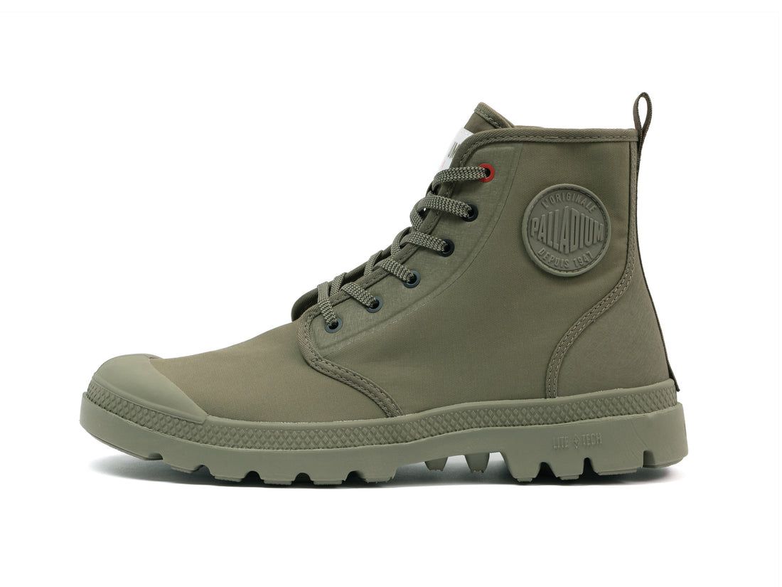 Dark Green Women Palladium Pampa Lite+ Hi Paris Boots | US-EJ8572046