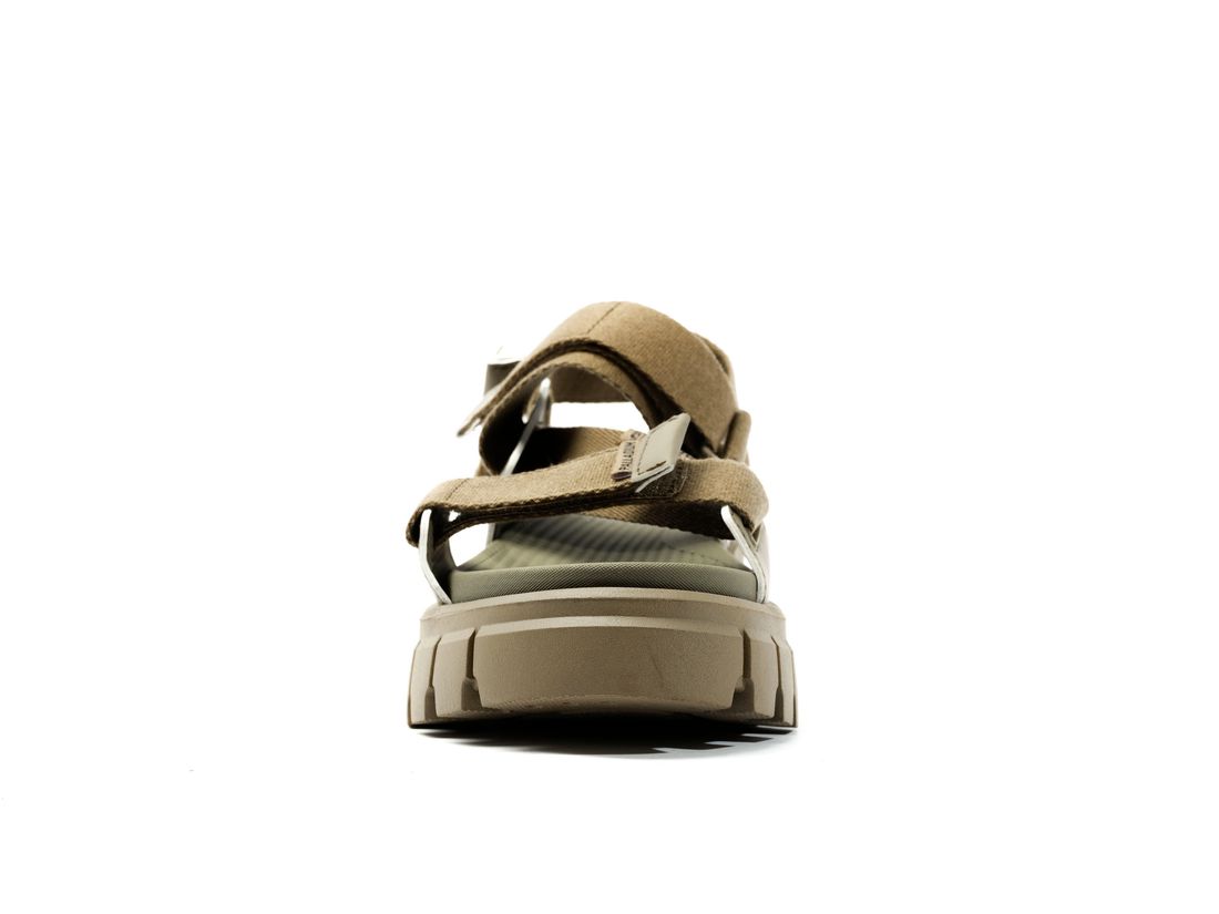 Dark Green Women Palladium Revolt Mono Sandals | US-EP4250719