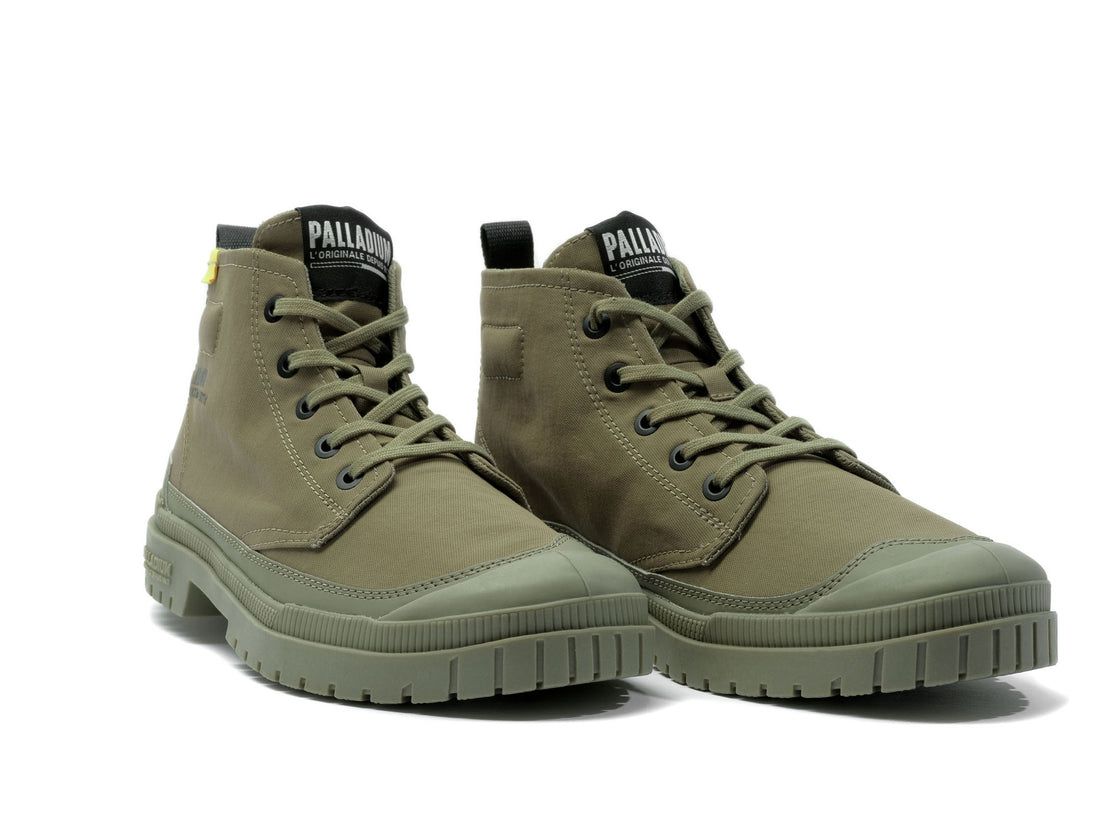 Dark Green Women Palladium Sp20 Hi Tech Boots | US-CK0465128