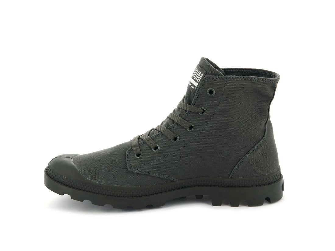 Dark Olive Men Palladium Mono Chrome Boots | US-DG4197538