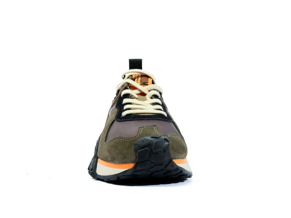 Dark Olive Men Palladium Troop Runner Sneakers | US-HX3156708