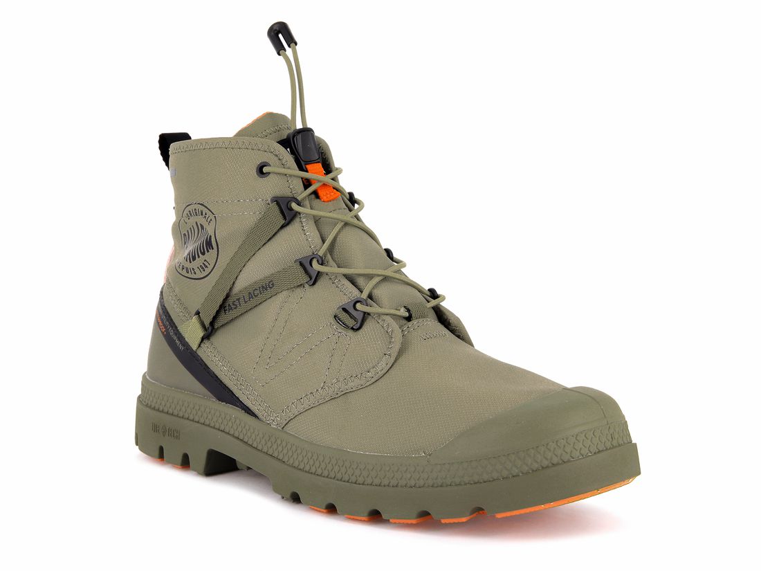 Green Men Palladium Pampa Travel Lite+ Waterproof Boots | US-ZK6710438