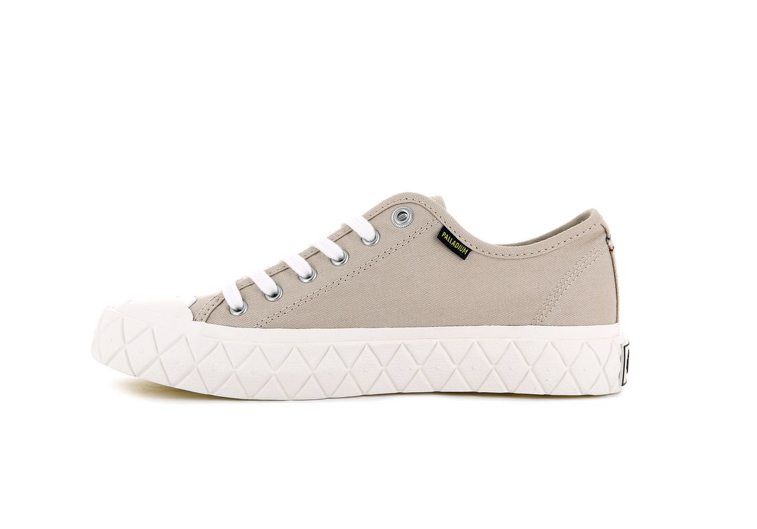 Grey Brown Men Palladium Palla Ace Canvas Sneakers | US-OD6158437