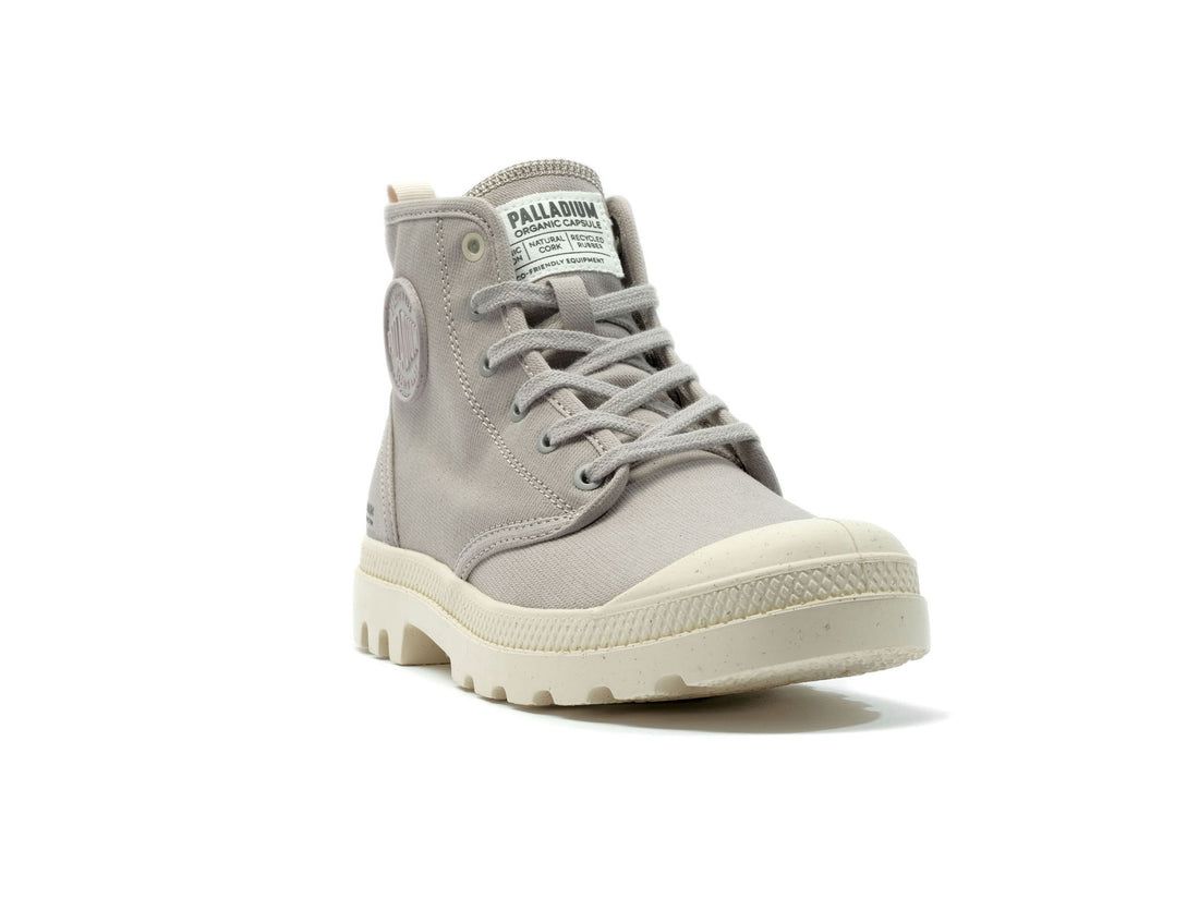 Grey Kids' Palladium Pampa Hi Zip Organic Boots | US-ZK2103685