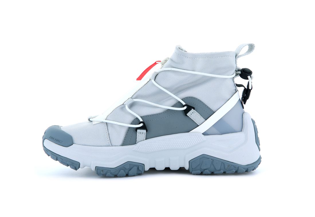 Grey Men Palladium Off grid Hi Zip Waterproof + Sneakers | US-KS4783269