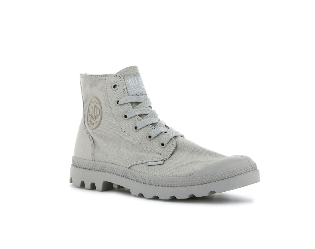 Grey Women Palladium Mono Chrome Boots | US-YN9064725