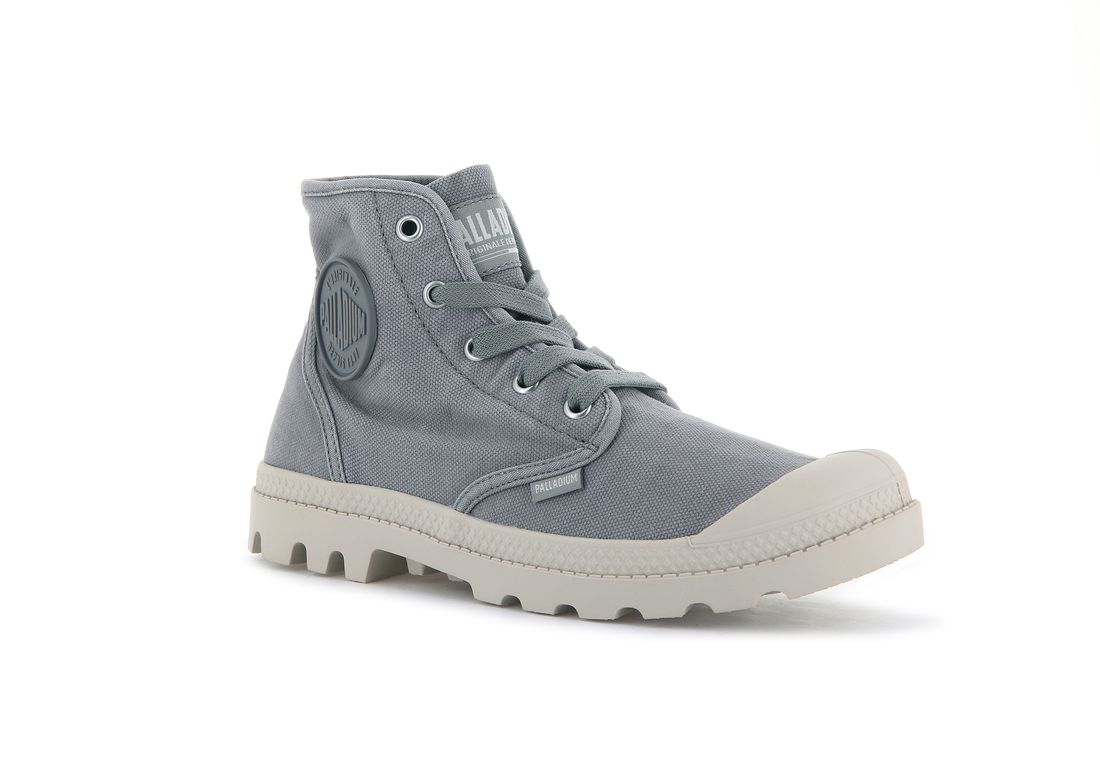 Grey Women Palladium Pampa Hi Boots | US-AC8321690