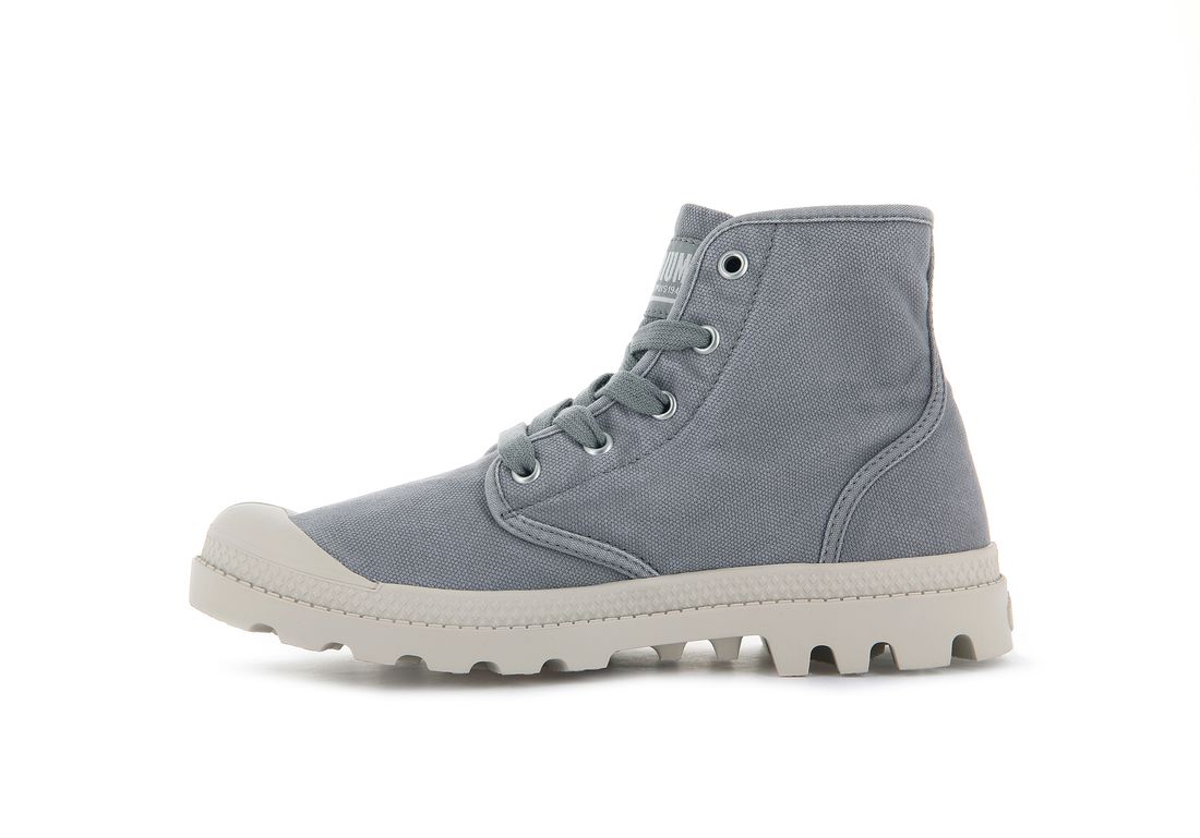 Grey Women Palladium Pampa Hi Boots | US-AC8321690