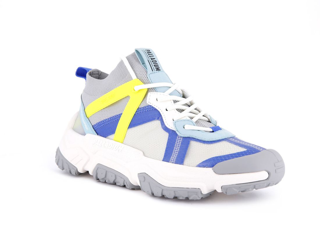 Grey / White / Blue Men Palladium Off grid Lo Adventure Sneakers | US-ET0726435