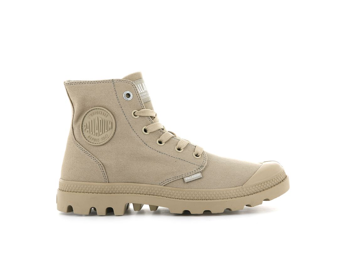 Khaki Men Palladium Mono Chrome Boots | US-YO5096817