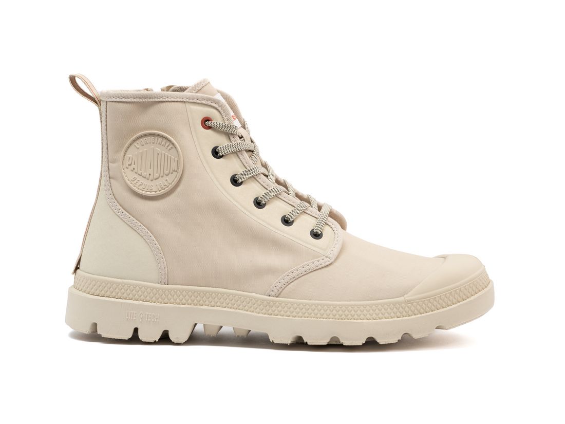 Khaki Men Palladium Pampa Lite+ Hi Paris Boots | US-DK8670193