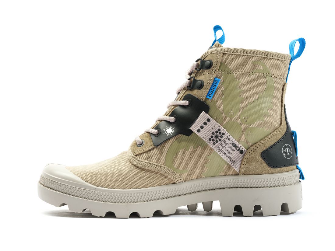 Khaki Men Palladium Pampa X Destiny Boots | US-KT4198675