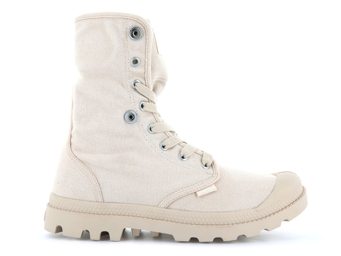 Khaki Women Palladium Baggy Boots | US-JL5780391