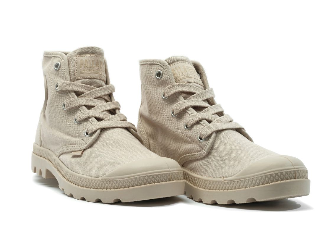 Khaki Women Palladium Pampa Hi Boots | US-QP6372089