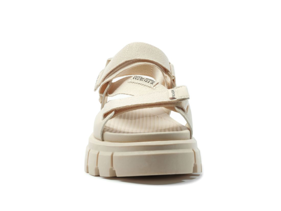 Khaki Women Palladium Revolt Mono Sandals | US-FI1703289