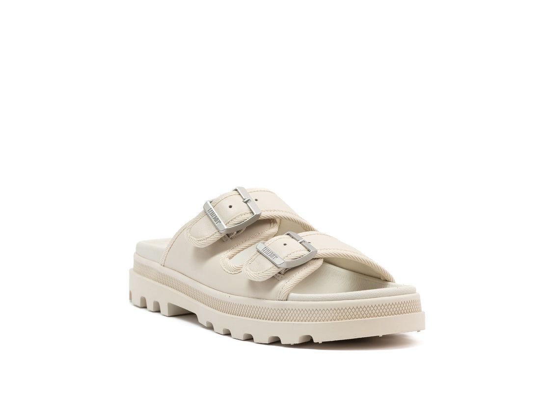 Light Beige Women Palladium Palladune Paris Slides | US-WH7901386