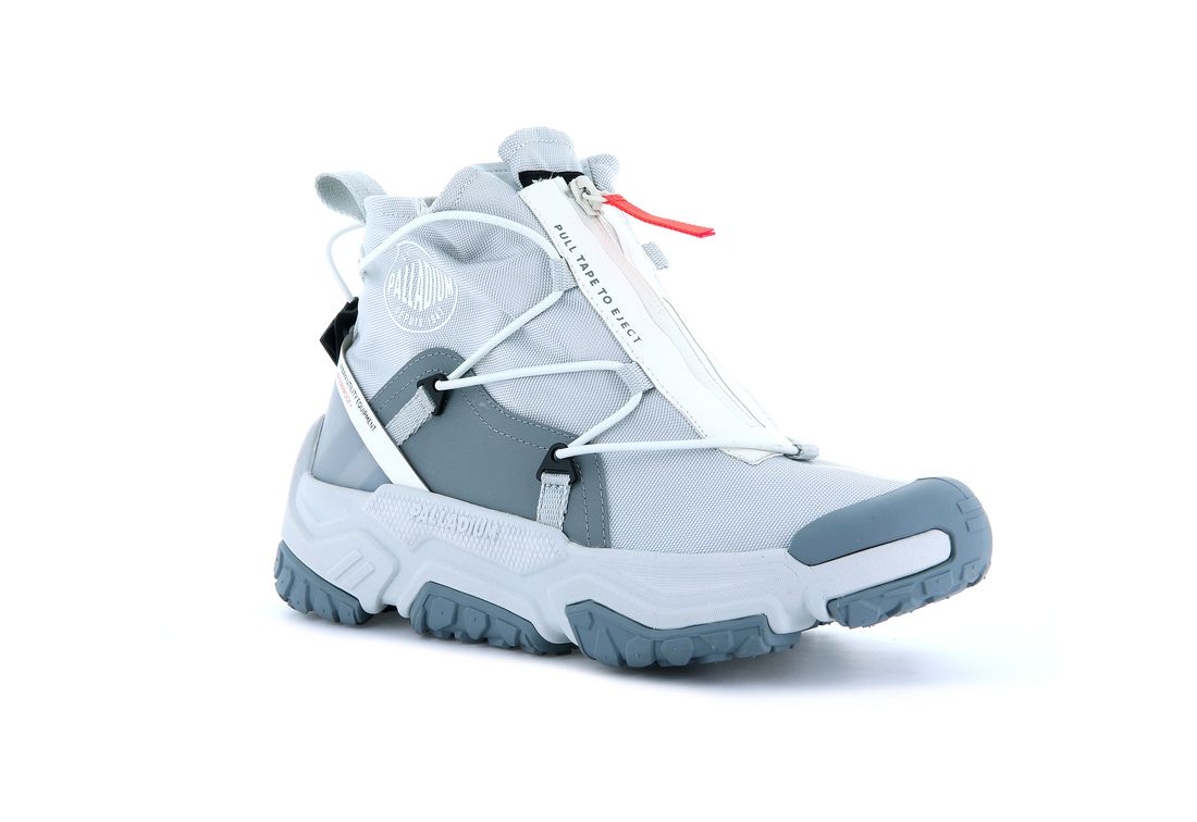 Light Grey Kids' Palladium Off grid Hi Zip Waterproof + Sneakers | US-DZ9234081