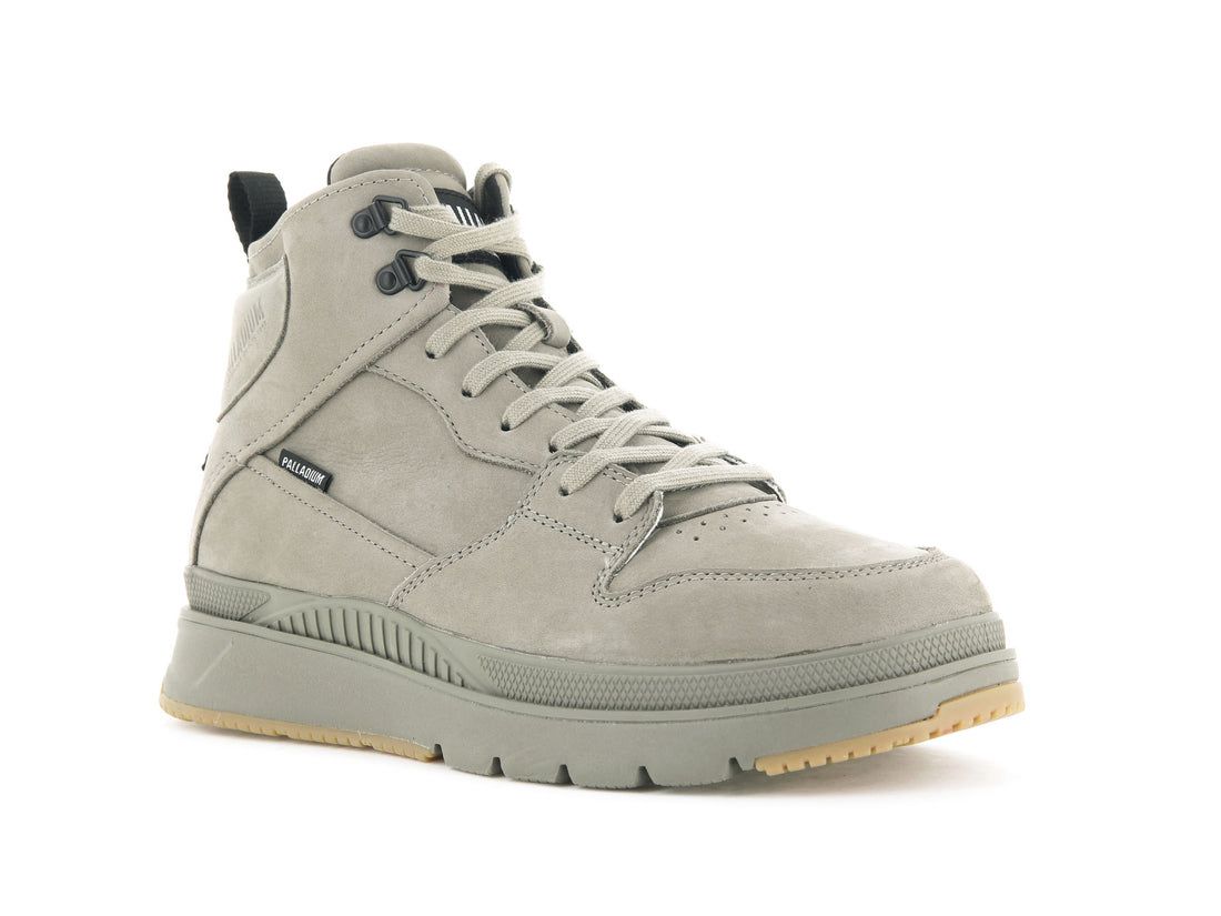 Light Khaki Men Palladium Pallasider Hi Nubuck Winter Boots | US-MC7582043