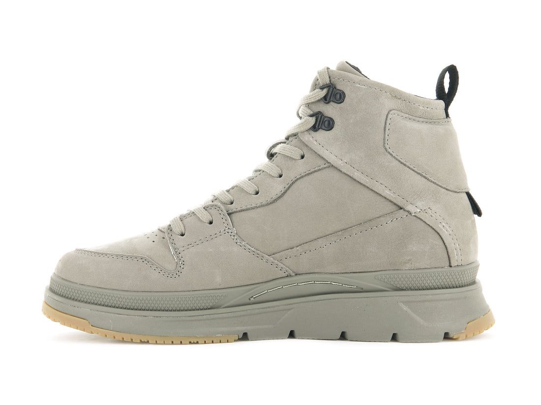 Light Khaki Men Palladium Pallasider Hi Nubuck Winter Boots | US-MC7582043