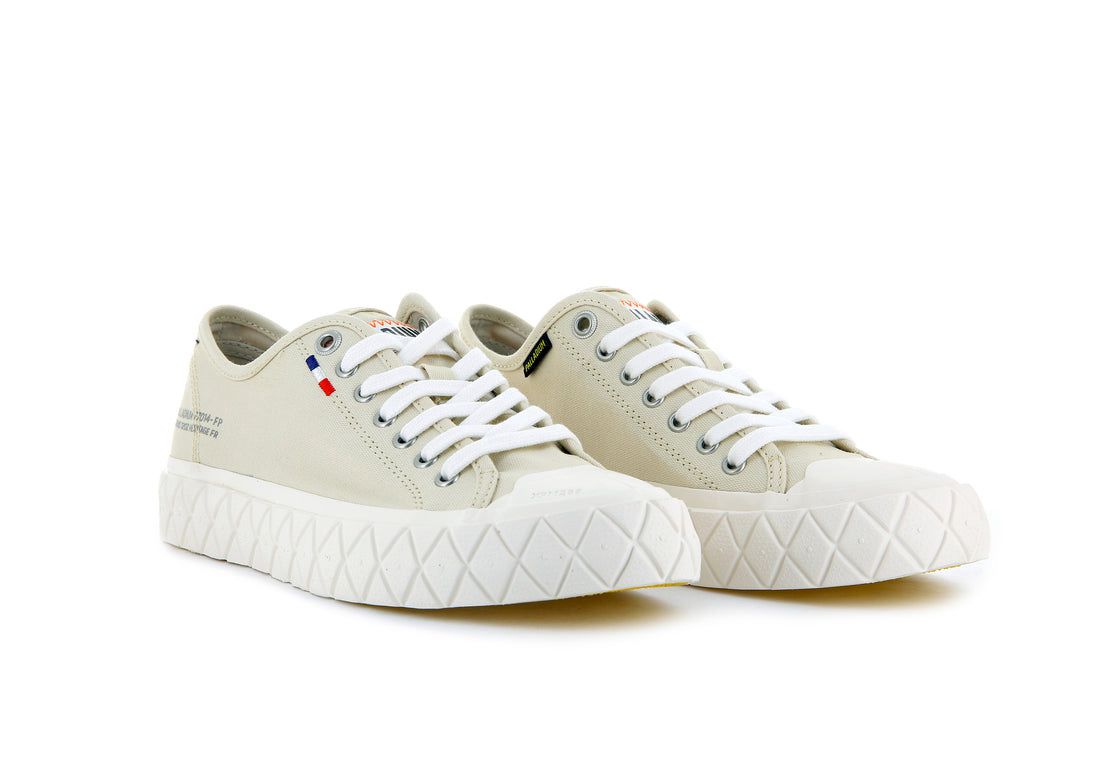 Light Khaki Women Palladium Palla Ace Canvas Sneakers | US-TW5910368