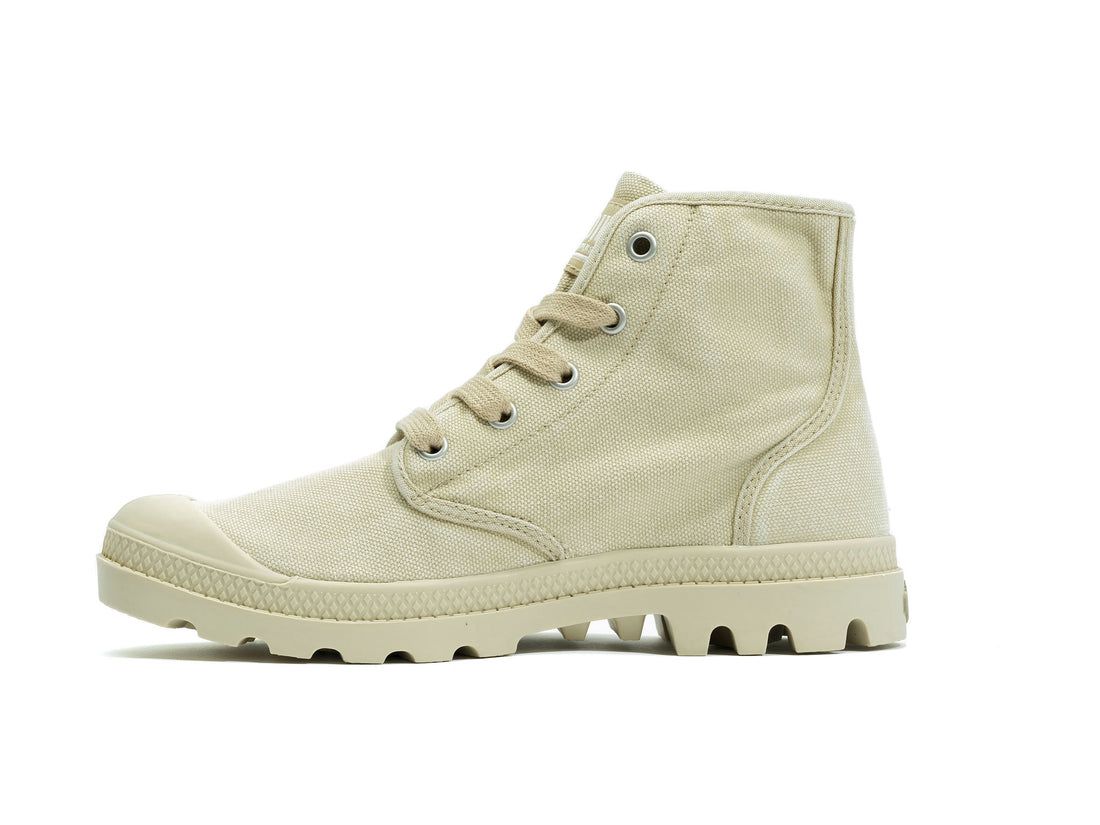 Light Khaki Women Palladium Pampa Hi Boots | US-DJ6134975