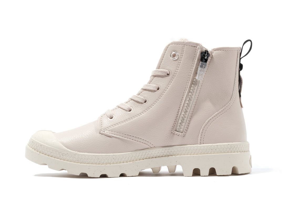 Light Pink Women Palladium Pampa Hi Re-vegan Lth Boots | US-KB2109657