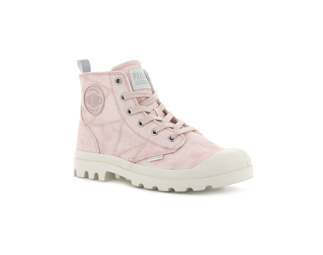 Light Pink Women Palladium Pampa Zip Desertwash Boots | US-WI7128435