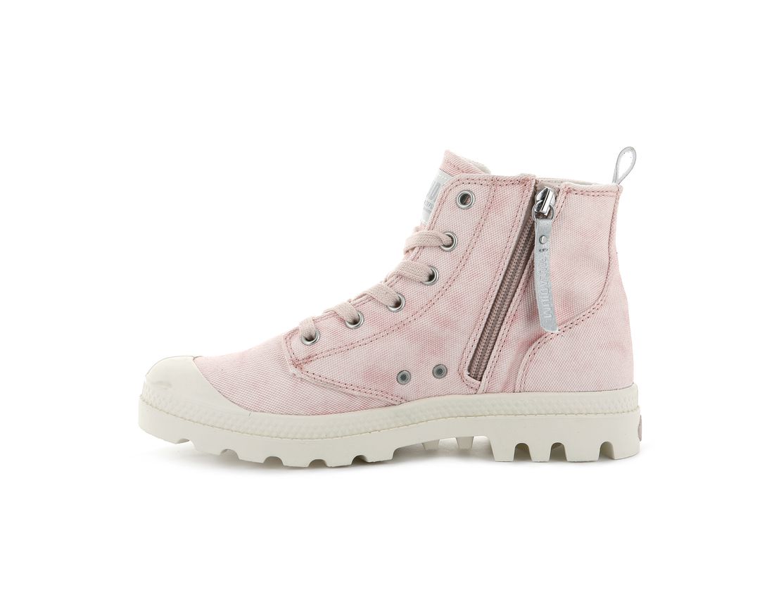 Light Pink Women Palladium Pampa Zip Desertwash Boots | US-WI7128435