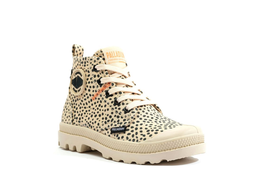 Light Yellow / Black Kids' Palladium Pampa Safari Boots | US-CR1207649