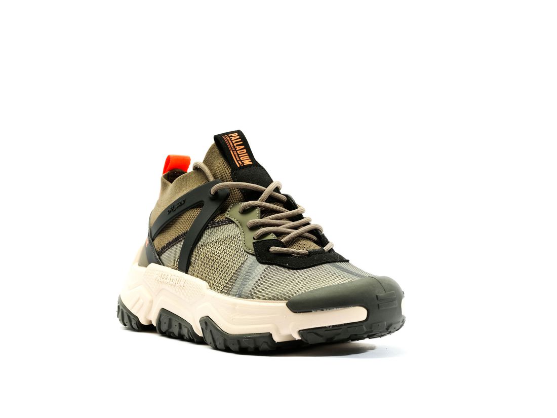 Olive Kids' Palladium Off grid Lo Matryx Sneakers | US-DA3501489