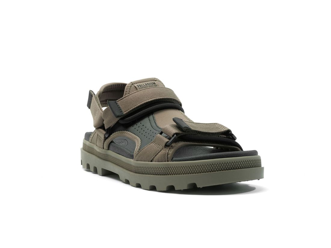 Olive Kids' Palladium Palladune Og Sport Sandals | US-ED0984216