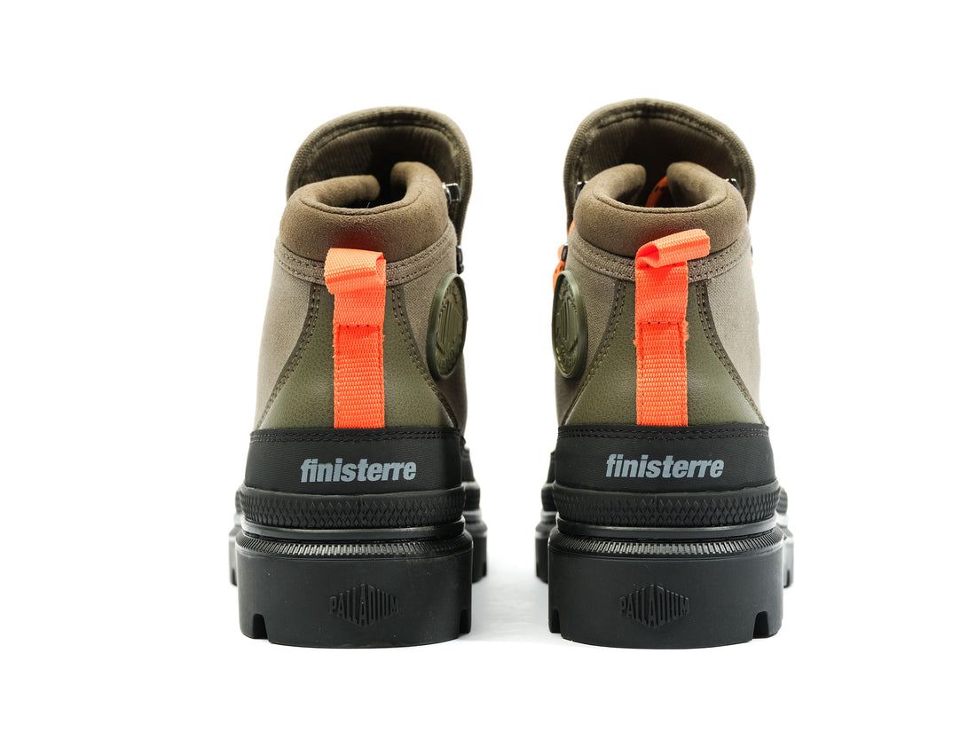 Olive Kids' Palladium Pallatrooper Hiker Wp+ Boots | US-QR2960715