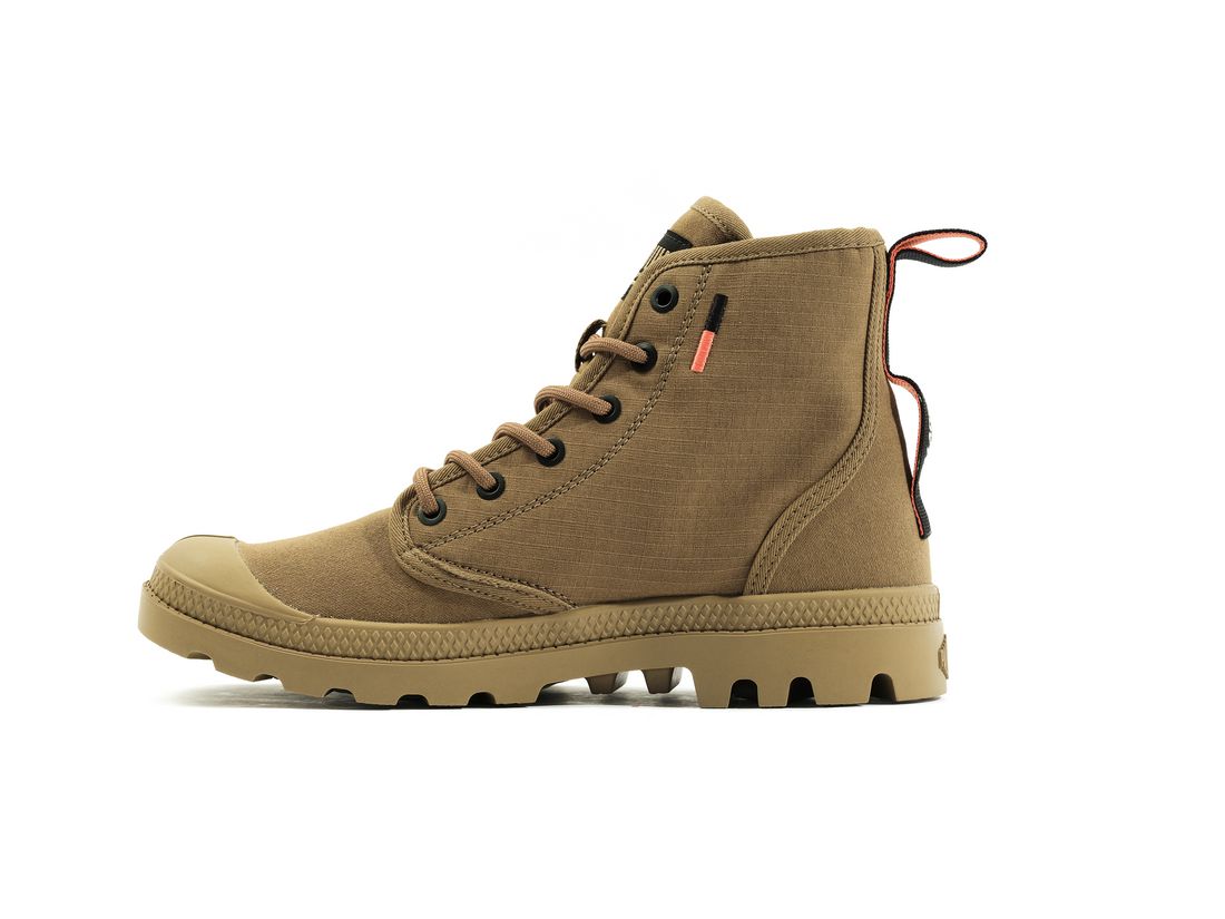 Olive Kids' Palladium Pampa Hi Supply Rs Boots | US-XO3720165