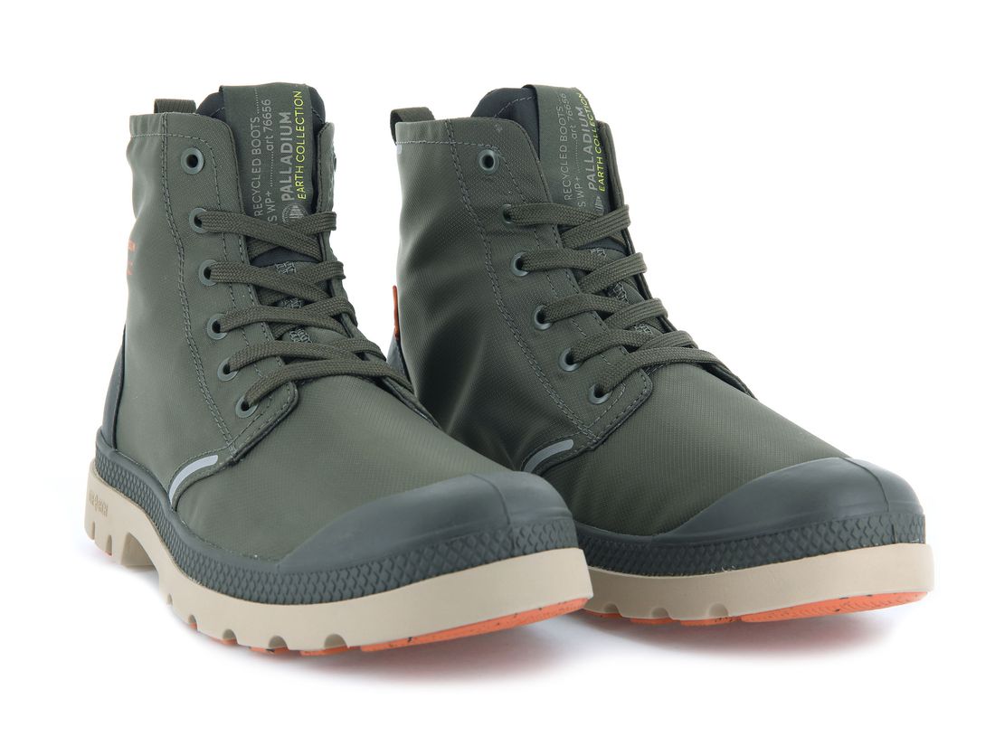 Olive Kids' Palladium Pampa Lite+ Recycle Wp+ Boots | US-LT1873652