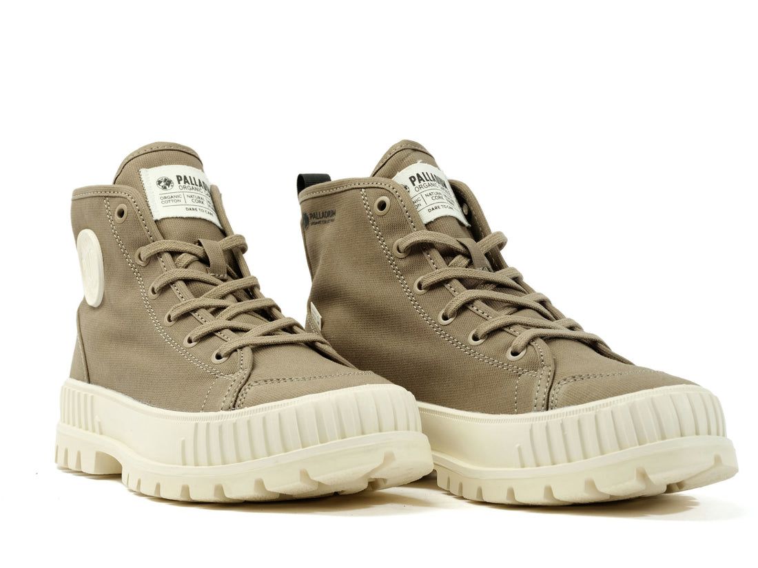 Olive Men Palladium Pallashock Organic 2 Sneakers | US-FW0729645