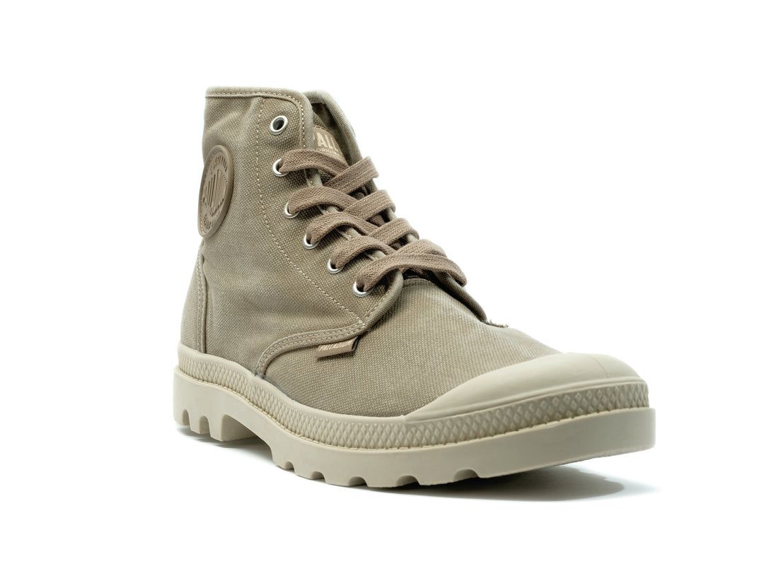 Olive Men Palladium Pampa Hi Boots | US-UB6082759