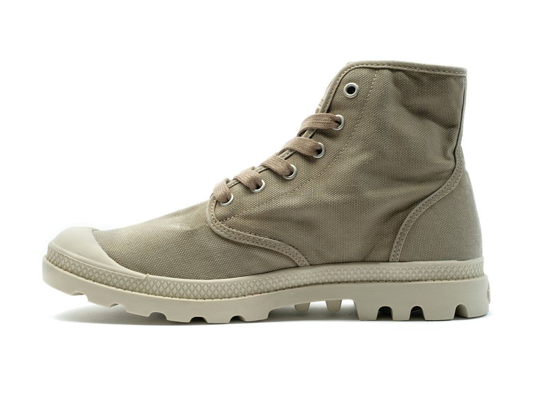 Olive Men Palladium Pampa Hi Boots | US-UB6082759