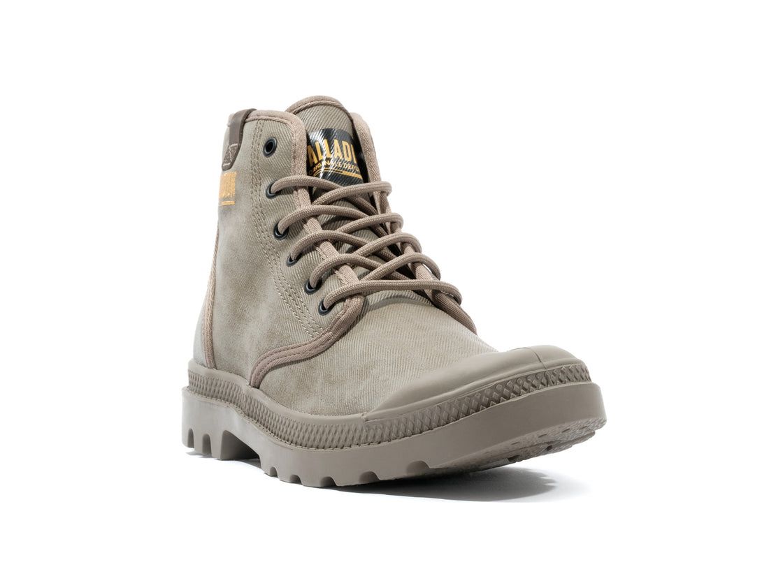 Olive Men Palladium Pampa Hi Coated Boots | US-LW3972851