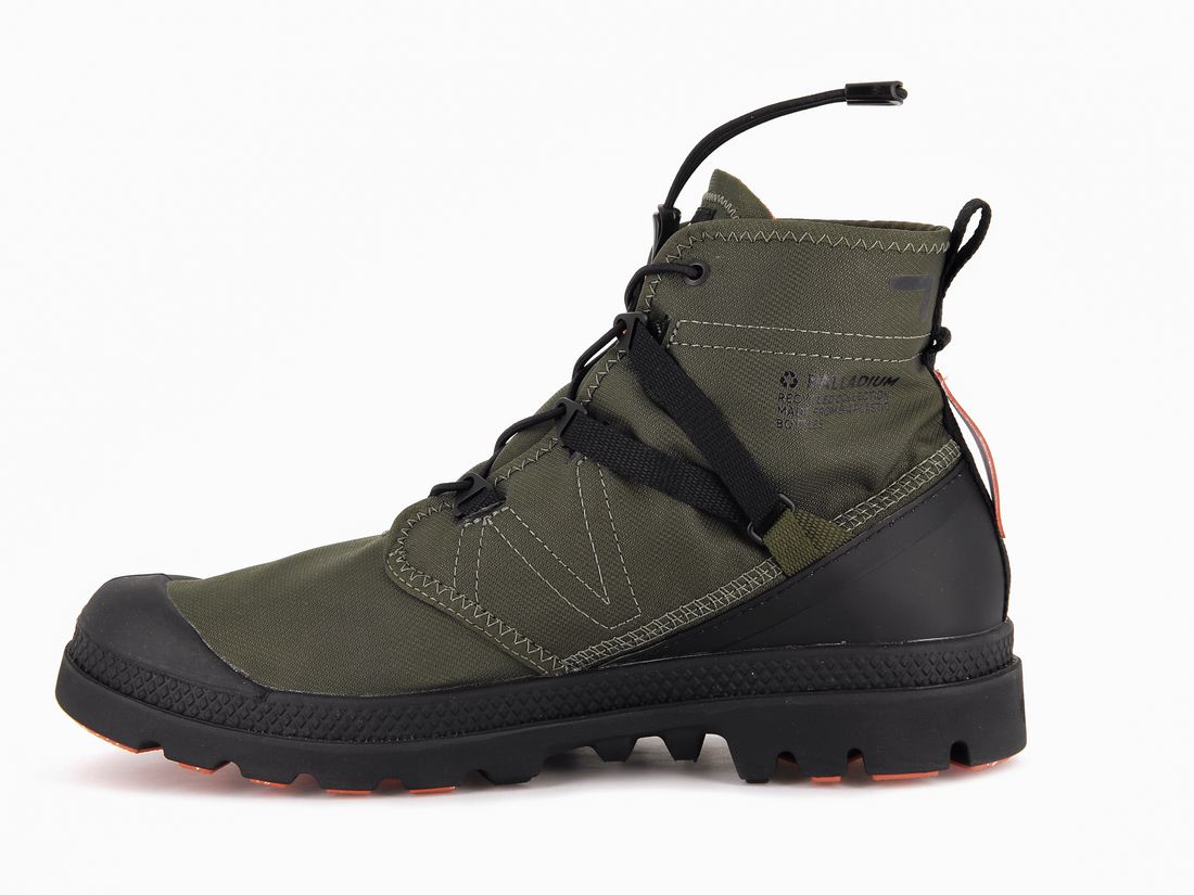 Olive Men Palladium Pampa Travel Lite+ Waterproof Boots | US-IV3215970