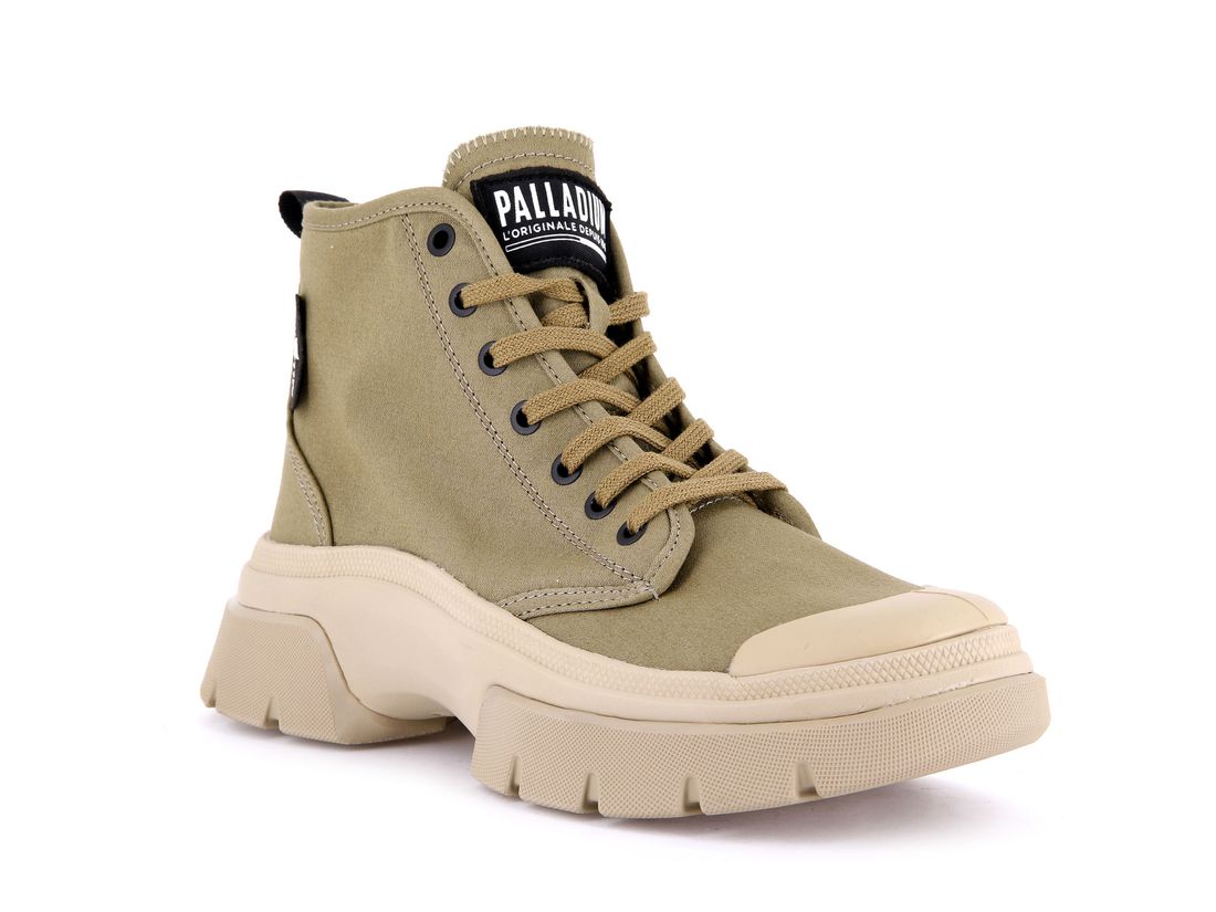 Olive Women Palladium Pallawave Boots | US-CE4513092