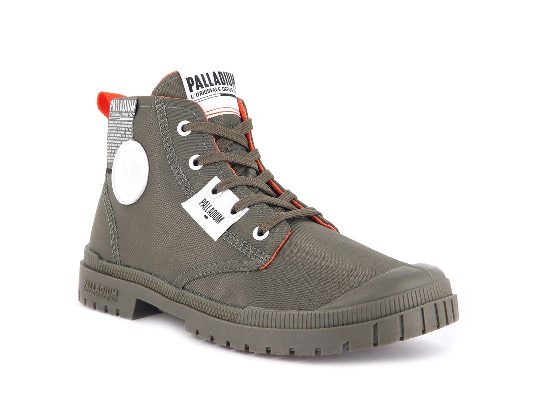 Olive Women Palladium Sp20 Overlab Boots | US-IW5104273