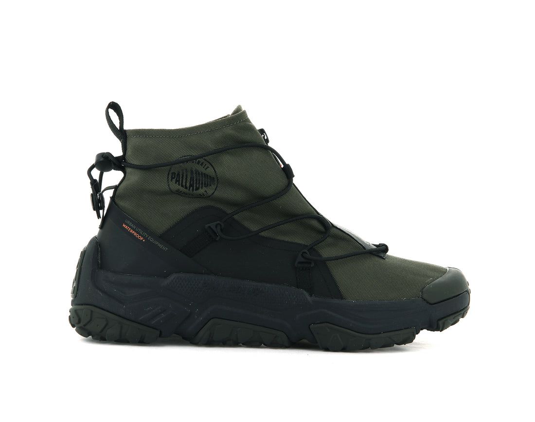 Olive / Black Men Palladium Off grid Hi Zip Waterproof + Sneakers | US-EP0786941