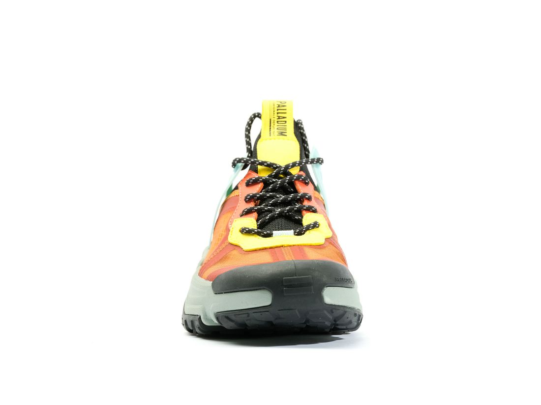 Orange / Black Kids' Palladium Off grid Lo Adventure Sneakers | US-MK5842609