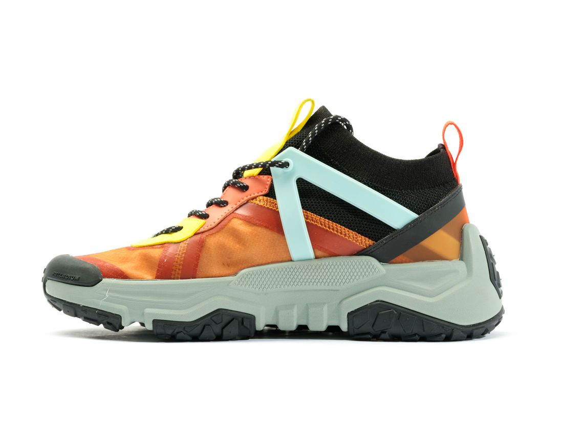 Orange / Black Women Palladium Off grid Lo Adventure Sneakers | US-LC8073596