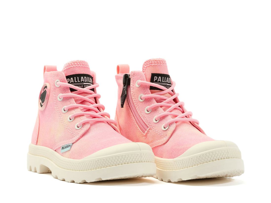 Pink Kids' Palladium Pampa Boots | US-YU9387156