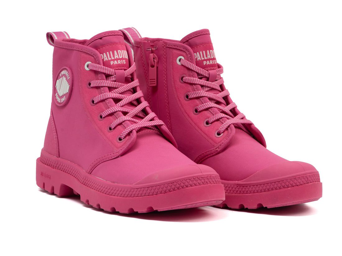 Pink Women Palladium Pampa Lite+ Hi Paris Boots | US-GC6285790